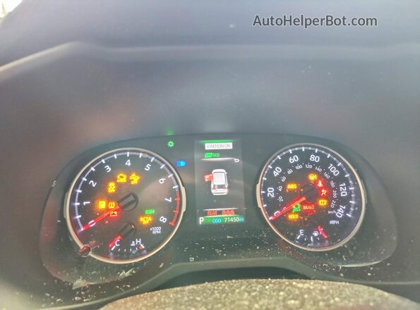 JTMP1RFV5KD505319 2019 TOYOTA RAV4 Green Instrument cluster view