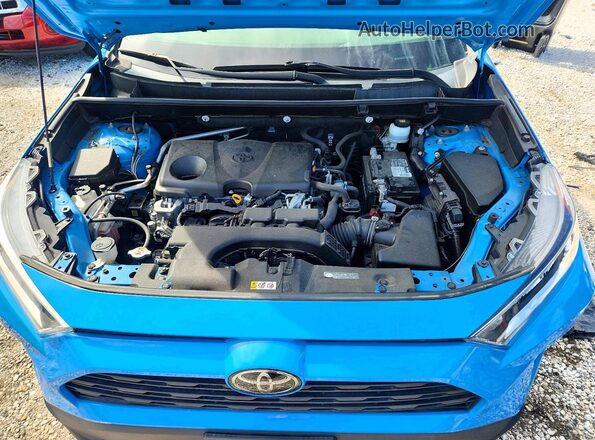 JTMP1RFV8KJ014812 2019 TOYOTA RAV4 Blue Vista de la etiqueta del VIN