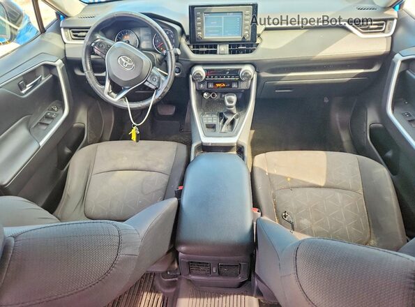 JTMP1RFV8KJ014812 2019 TOYOTA RAV4 Blue Vista del cuadro de instrumentos