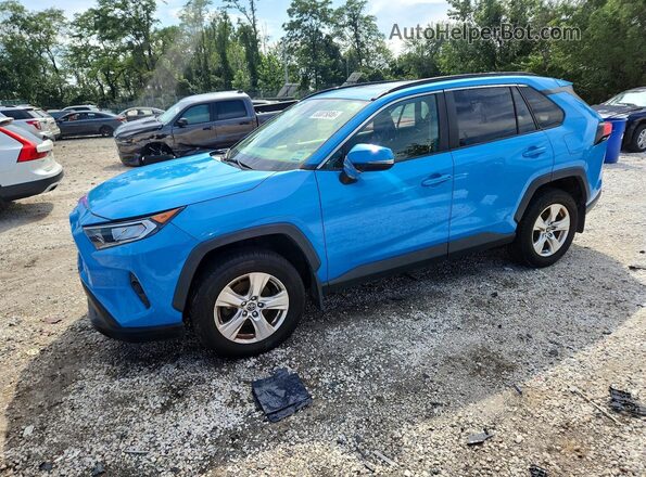 JTMP1RFV8KJ014812 2019 TOYOTA RAV4 Blue Trasero izquierdo