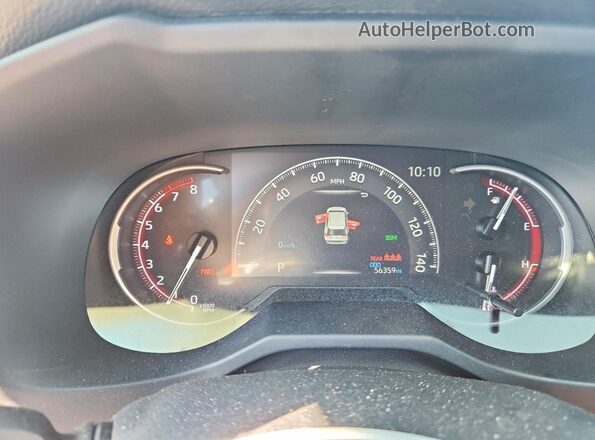 JTMP1RFV9PD097012 2023 TOYOTA RAV4 Black ხელსაწყოთა პანელის ხედი