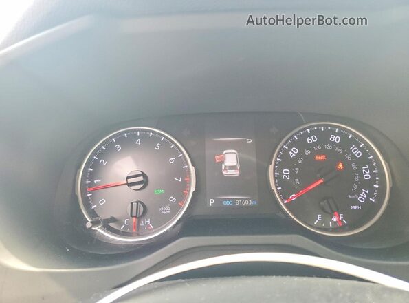 JTMP1RFVXKD041007 2019 TOYOTA RAV4 Gray Instrument cluster view