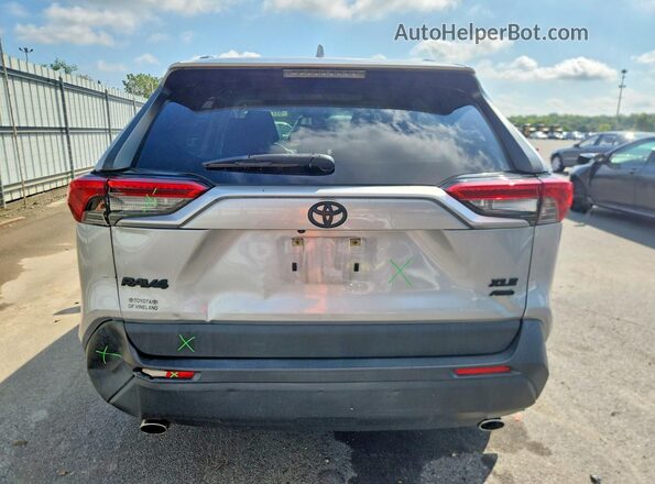 JTMP1RFVXKD043890 2019 TOYOTA RAV4 Silver Widok z tyłu