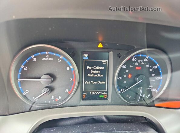 JTMRFREV0JJ206607 2018 TOYOTA RAV4 Gray ხელსაწყოთა პანელის ხედი