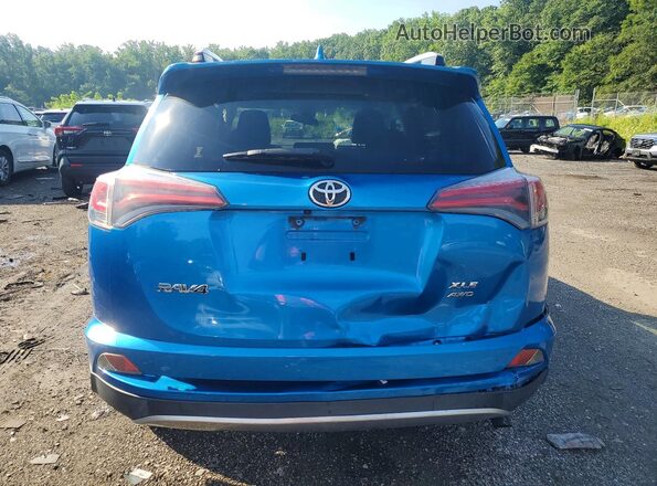JTMRFREV1HJ111371 2017 TOYOTA RAV4 Синий Вид сзади
