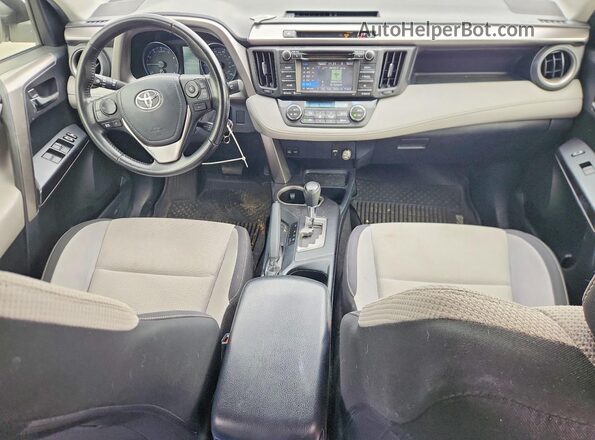 JTMRFREV1HJ702428 2017 TOYOTA RAV4 White Widok deski rozdzielczej