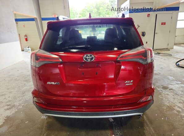 JTMRFREV1JD223043 2018 TOYOTA RAV4 Red Vista trasera