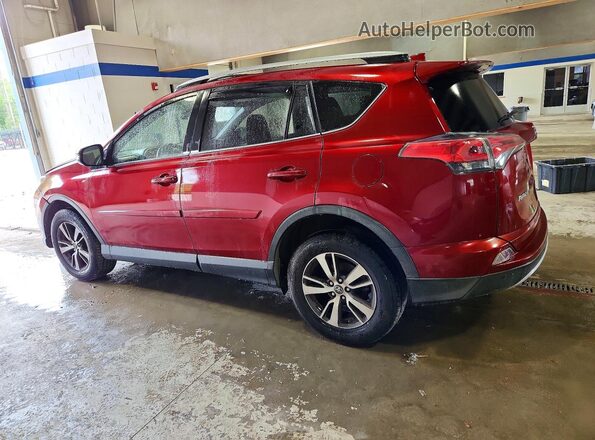 JTMRFREV1JD223043 2018 TOYOTA RAV4 Red Trasero izquierdo