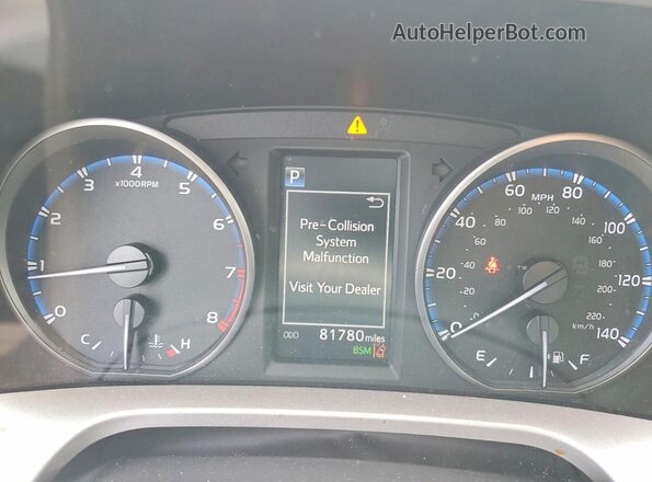 JTMRFREV1JJ188182 2018 TOYOTA RAV4 Gray Instrument cluster view