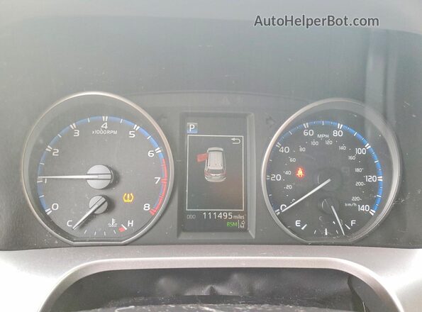 JTMRFREV2JJ723648 2018 TOYOTA RAV4 White Instrument cluster view