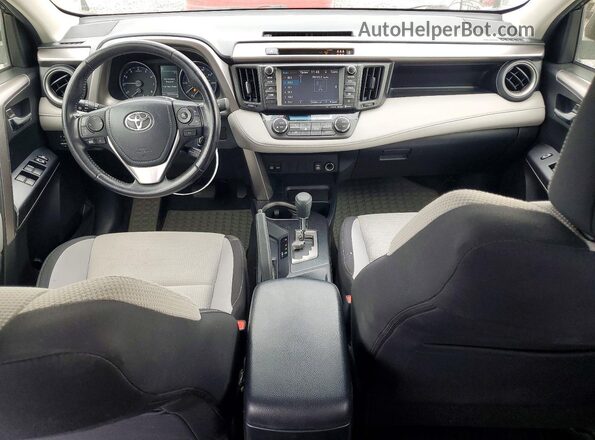 JTMRFREV3HJ117723 2017 TOYOTA RAV4 Gray Dashboard view