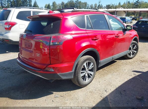 JTMRFREV3HJ123327 2017 TOYOTA RAV4 Red Tył prawy