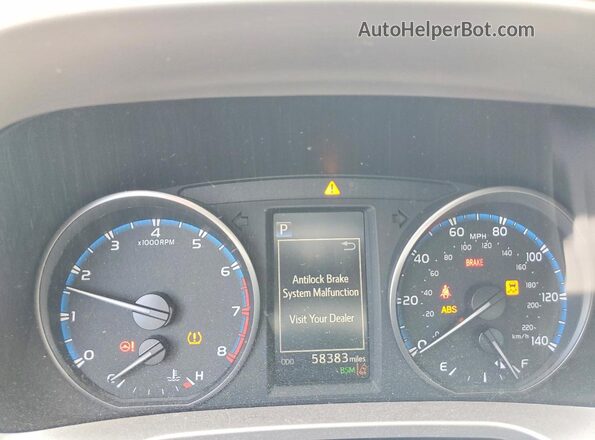 JTMRFREV3JJ256157 2018 TOYOTA RAV4 Синий Вид щитка приборов
