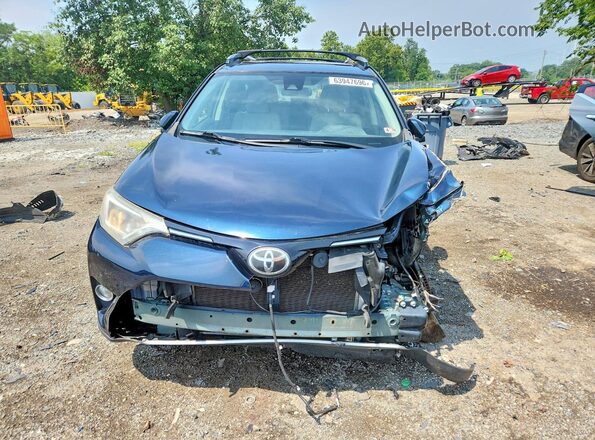 JTMRFREV5JJ737642 2018 TOYOTA RAV4 Blue წინა ხედი