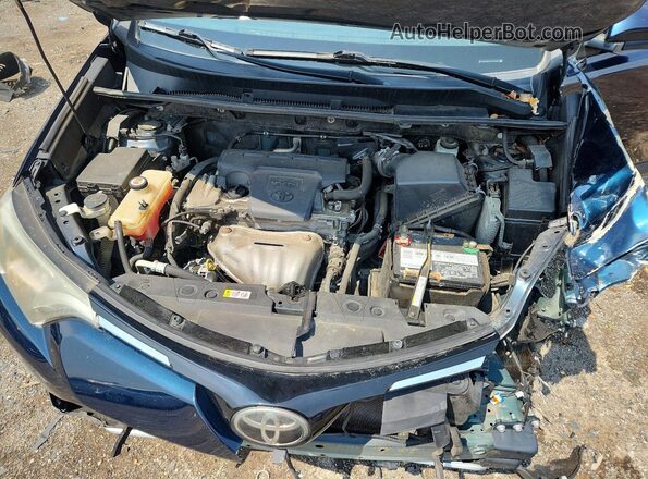 JTMRFREV5JJ737642 2018 TOYOTA RAV4 Blue ძრავის განყოფილების ხედი