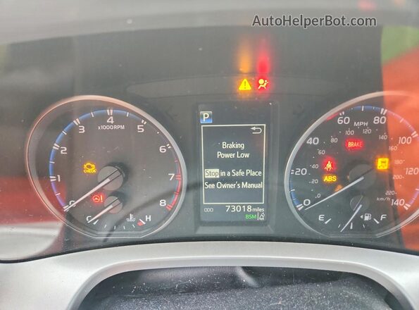 JTMRFREV6JJ233942 2018 TOYOTA RAV4 Blue Вид щитка приладів
