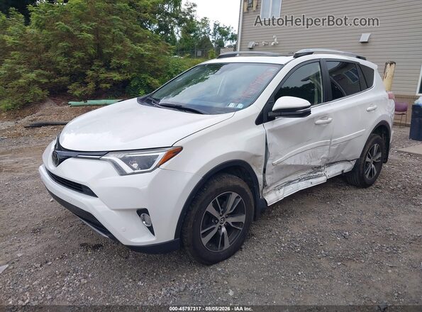 JTMRFREV7JD232555 2018 TOYOTA RAV4 White Առջևի ձախ երեք քառորդ տեսարան