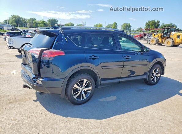 JTMRFREV7JJ243797 2018 TOYOTA RAV4 Синий Задняя правая четверть