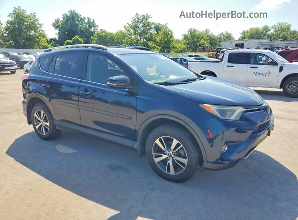 JTMRFREV7JJ243797 2018 TOYOTA RAV4 Синий Передняя правая четверть