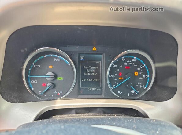 JTMRJREV4JD229501 2018 TOYOTA RAV4 Синий Вид щитка приборов