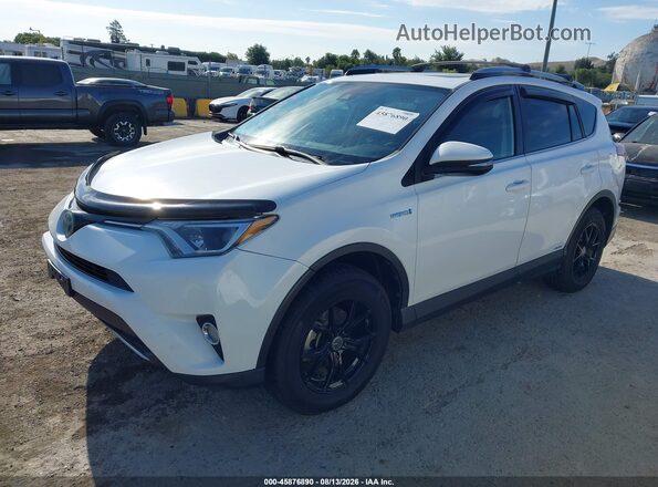 JTMRJREV5HD072295 2017 TOYOTA RAV4 HYBRID White წინა მარცხენა ხედი სამი მეოთხედიდან