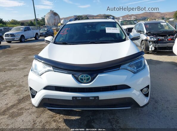 JTMRJREV5HD072295 2017 TOYOTA RAV4 HYBRID White ხელსაწყოთა პანელის ხედი