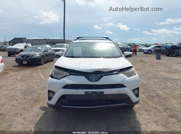 JTMRJREV5HD134908 2017 TOYOTA RAV4 HYBRID White Vista del cuadro de instrumentos