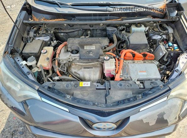 JTMRJREV6JD189390 2018 TOYOTA RAV4 Gray Vista del compartimento del motor