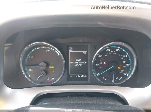 JTMRJREV7GD052760 2016 TOYOTA RAV4 HYBRID White Հետևի նստատեղերի տեսք