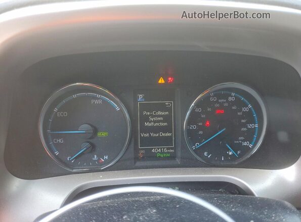 JTMRJREV7JD190256 2018 TOYOTA RAV4 White Vista del cuadro de instrumentos