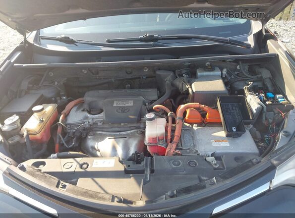 JTMRJREVXJD195645 2018 TOYOTA RAV4 HYBRID Black Widok z tyłu