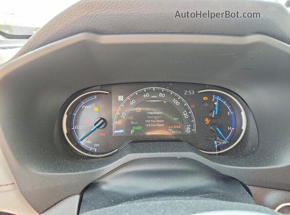 JTMRWRFV1SD332487 2025 TOYOTA RAV4 White Instrument cluster view