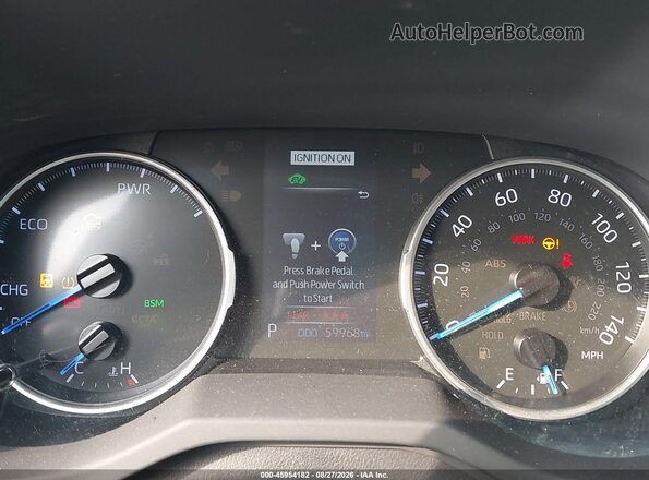 JTMRWRFV2KD024258 2019 TOYOTA RAV4 HYBRID Black Widok tylnych siedzeń