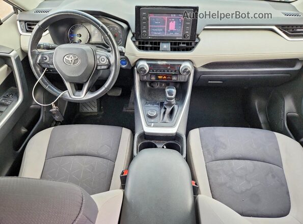 JTMRWRFV4LD054234 2020 TOYOTA RAV4 Gray Widok deski rozdzielczej