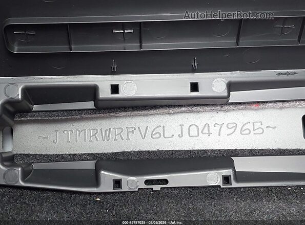 JTMRWRFV6LJ047965 2020 TOYOTA RAV4 HYBRID Черный Вид подкапотного пространства