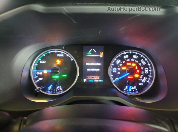 JTMRWRFV7LD544425 2020 TOYOTA RAV4 Gray Вид щитка приладів