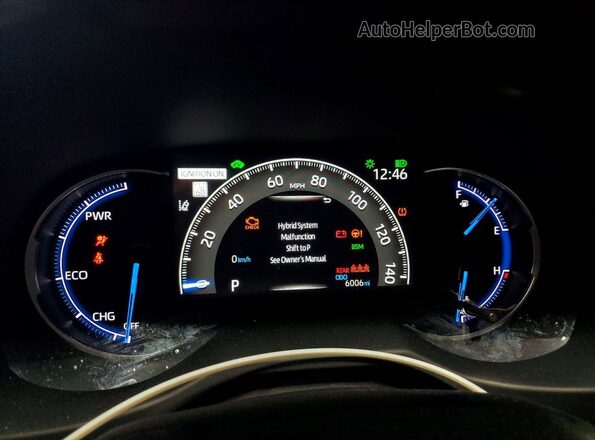 JTMRWRFV8SJ075071 2025 TOYOTA RAV4 Синий Вид щитка приборов