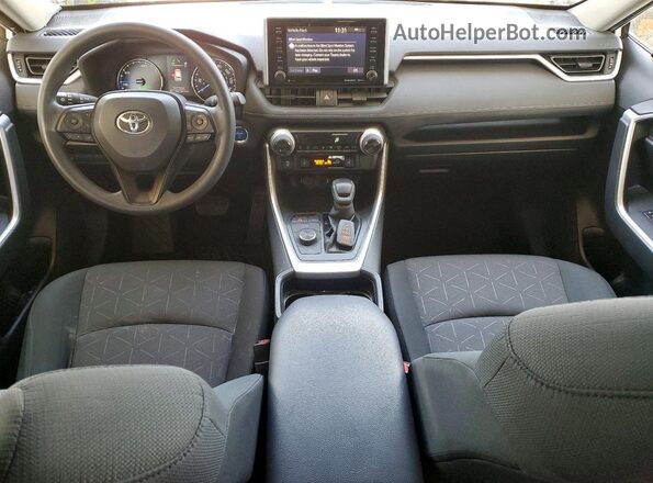 JTMRWRFV9KD009403 2019 TOYOTA RAV4 White Առջևի վահանակի տեսք