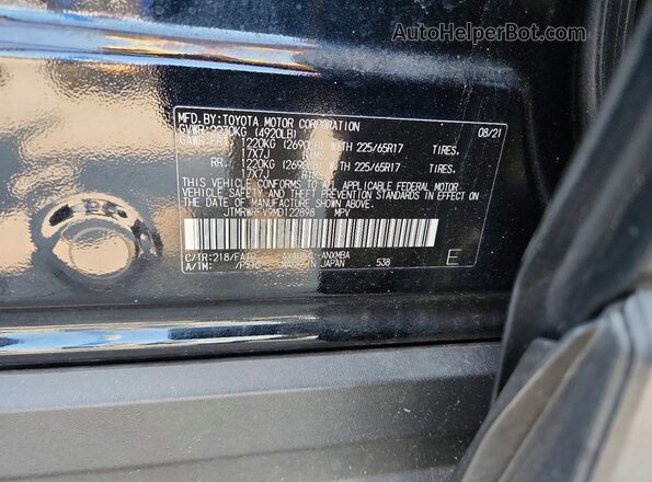 JTMRWRFV9MD122898 2021 TOYOTA RAV4 Черный Вид подкапотного пространства