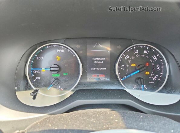 JTMRWRFV9MD122898 2021 TOYOTA RAV4 Черный Вид щитка приборов
