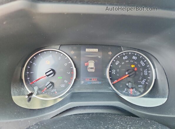 JTMW1RFV5KD024711 2019 TOYOTA RAV4 Silver Vista del cuadro de instrumentos