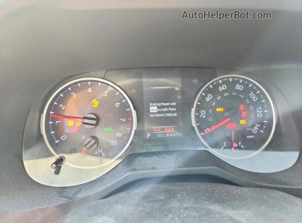 JTMW1RFV5KD507339 2019 TOYOTA RAV4 Red Widok zestawu wskaźników