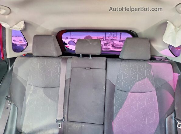 JTMW1RFV5KD507339 2019 TOYOTA RAV4 Red Widok tylnych siedzeń