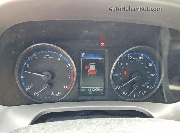 JTMWFREV0JD129397 2018 TOYOTA RAV4 Red Instrument cluster view