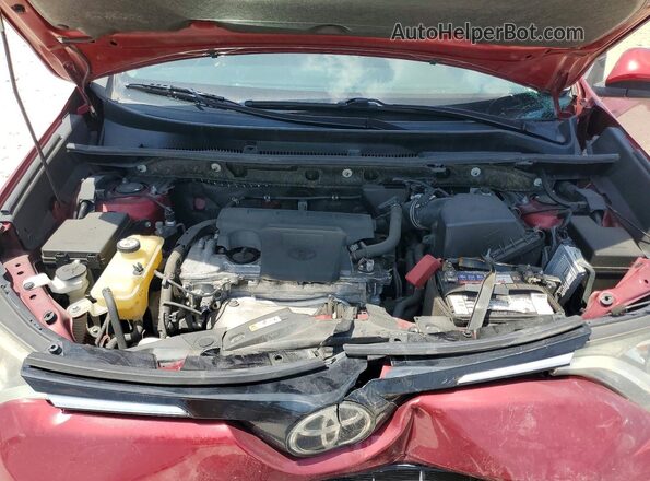 JTMWFREV0JD129397 2018 TOYOTA RAV4 Red Engine compartment view