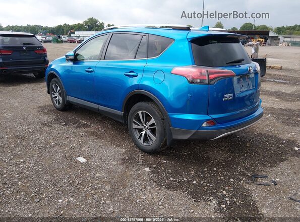 JTMWFREV2JJ185634 2018 TOYOTA RAV4 Blue Հետևի ձախ