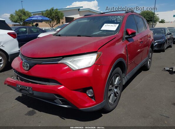 JTMWFREV3HJ112993 2017 TOYOTA RAV4 Красный Передняя левая четверть