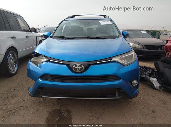 JTMWFREV5HD092860 2017 TOYOTA RAV4 Синий Вид щитка приборов