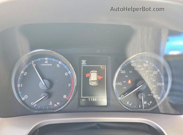 JTMWFREV7GJ084775 2016 TOYOTA RAV4 White Instrument cluster view