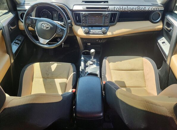 JTMWFREV8GJ061165 2016 TOYOTA RAV4 Red Dashboard view